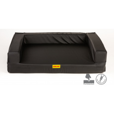Ortopedický pelíšek, polstrované okraje 10cm vysoké - černý Ortopedický pelíšek, polstrované okraje 10cm vysoké - černý