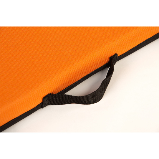 Ortopedická matrace pelech se snimatelným potahem oranžová textilie Oxford 4XL 120*80cm 10cm vysoký