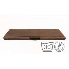 Hundebett mit Kunstleder abnehmbarem Bezug BRAUN