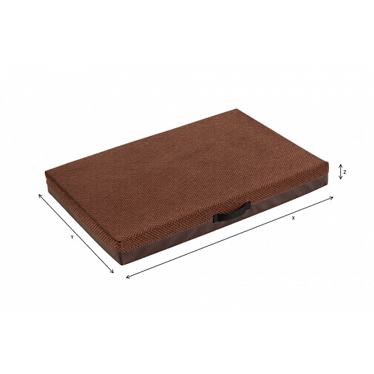 Matrace na míru – Velur, Hnědá 100×67×10 cm (CUST-M-2610-SEGX9Z)