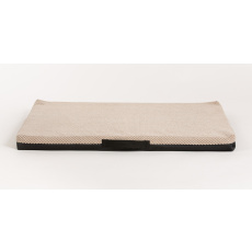 Ortopedická matrace velur béžový/spodek kůže černá 4XL 120x80cm 10cm vysoká Ortopedická matrace velur béžový/spodek kůže černá 4XL 120x80cm 10cm vysoká